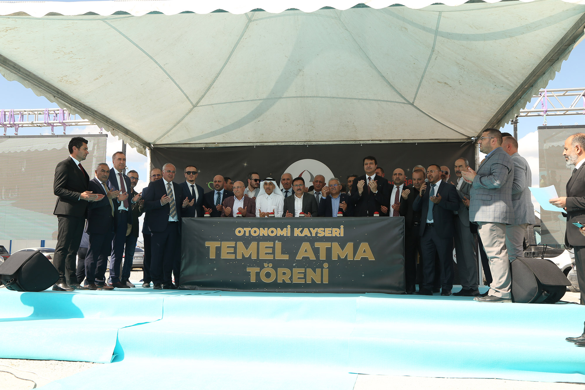 “KAYSERİMİZİN EN BÜYÜK TİCARİ PROJELERİNDEN BİRİ OLACAK OTONOMİ KAYSERİ’NİN TEMELLERİ ATILDI”